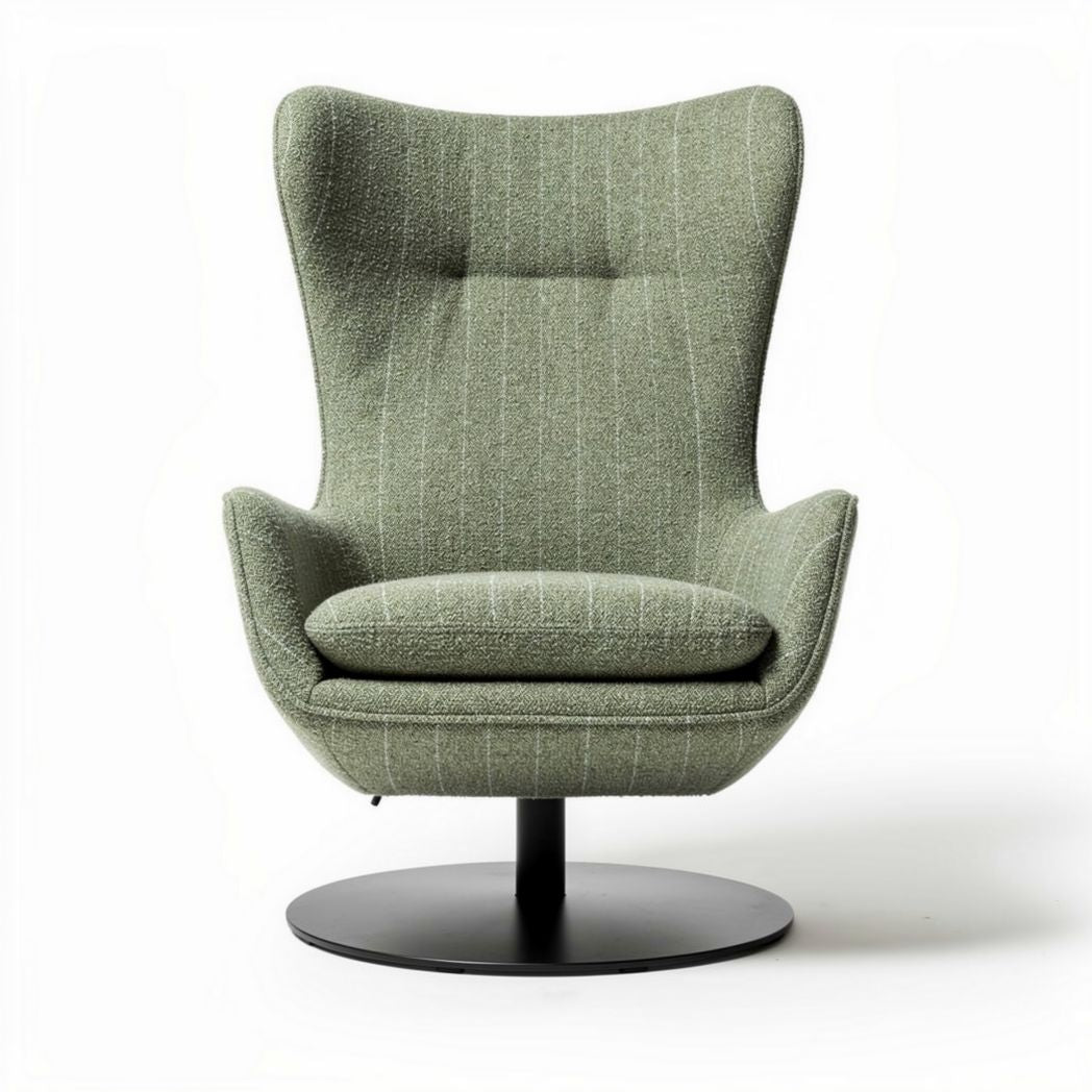 Retro fauteuil van oranje velvet met metalen basis 80 x 80 x 100cm