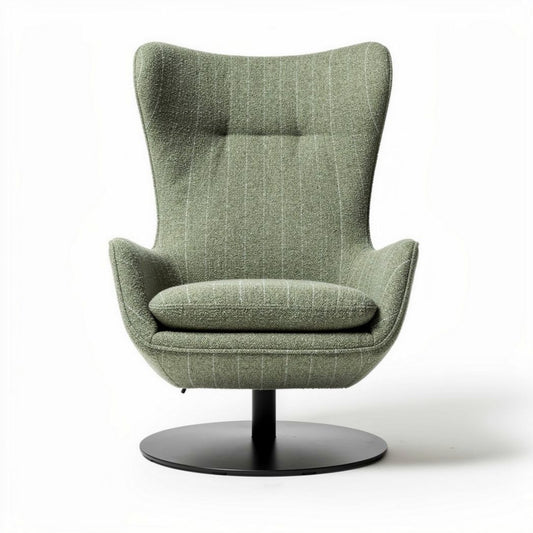 Retro fauteuil van oranje velvet met metalen basis 80 x 80 x 100cm