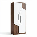 Houten kast met witte deuren 180 x 80 x 40cm voor woninginrichting